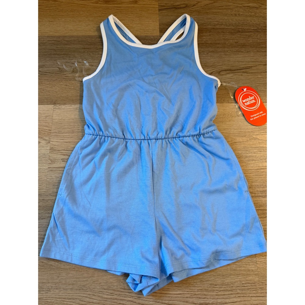 Girl romper small 6/7 with cross back